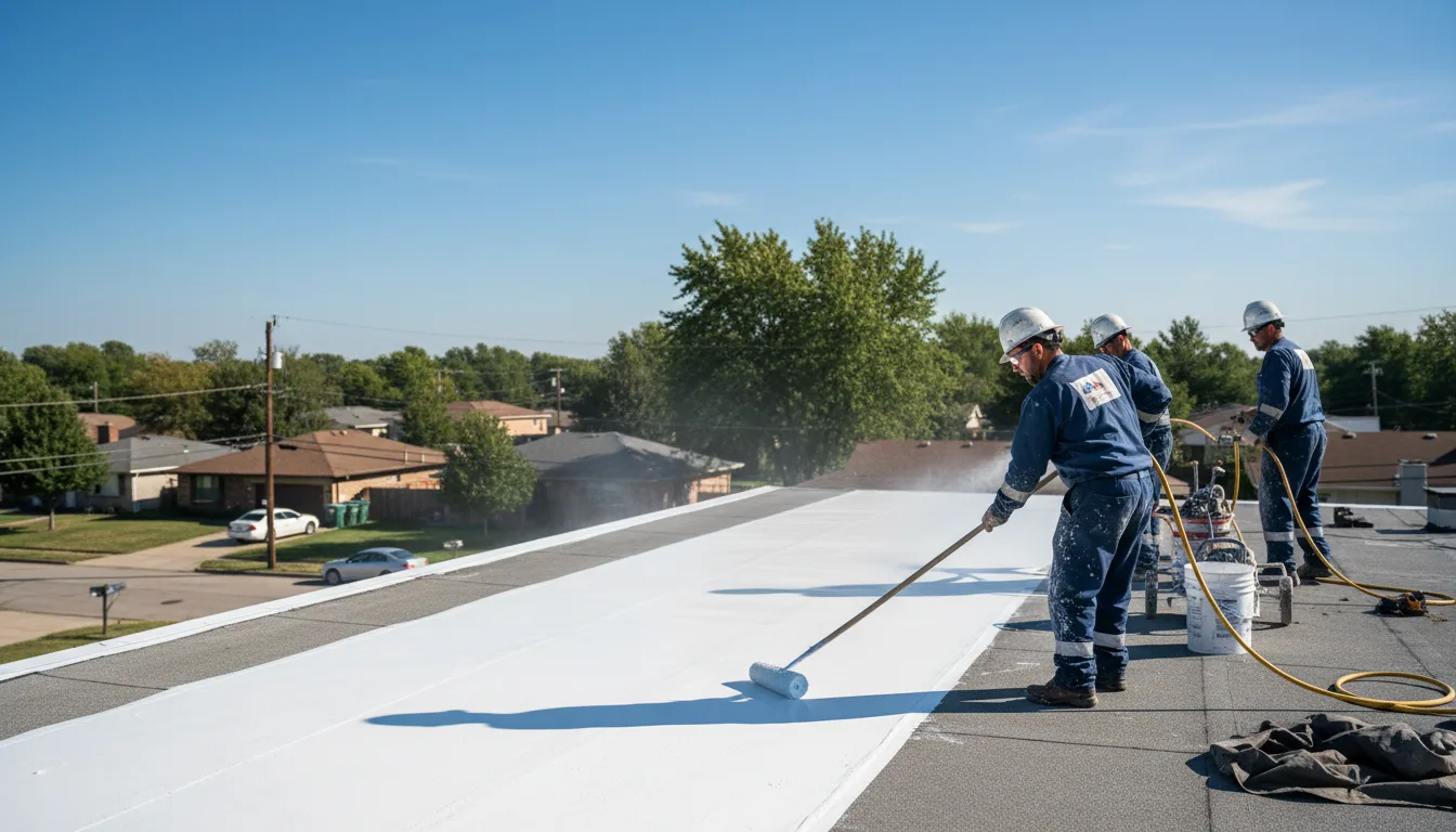 Commercial roof coating in Owenton, KY near me